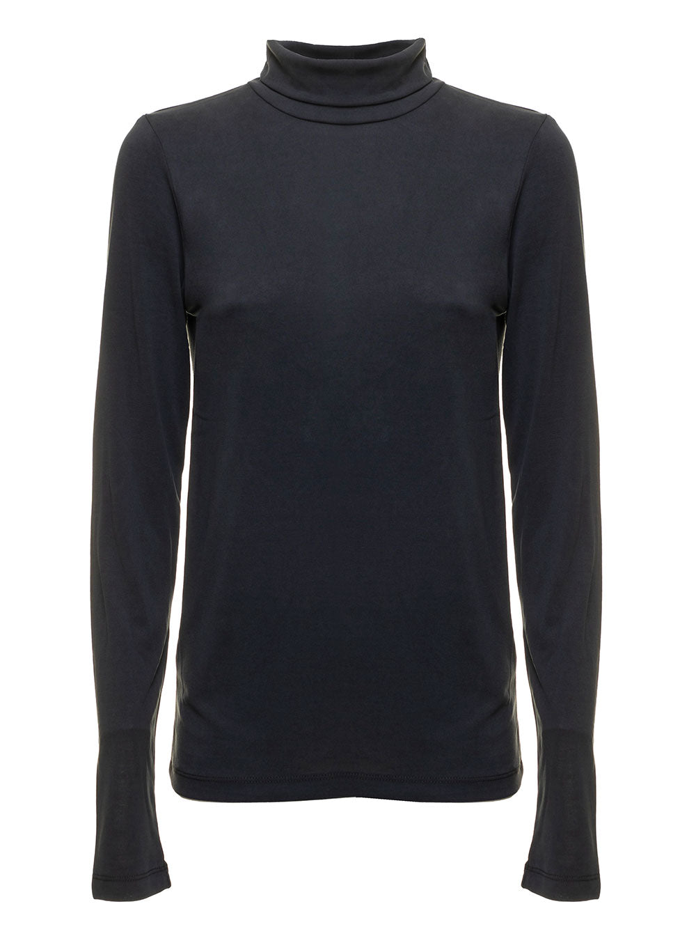 Idea High Neck Cotton Tshirt Black Modal Polyester Tshirts And Polo Shirts
