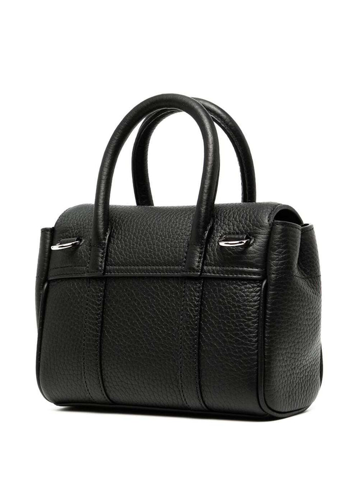 Mini Bayswater Heavy Grain Black Bovine Crossbody Bags