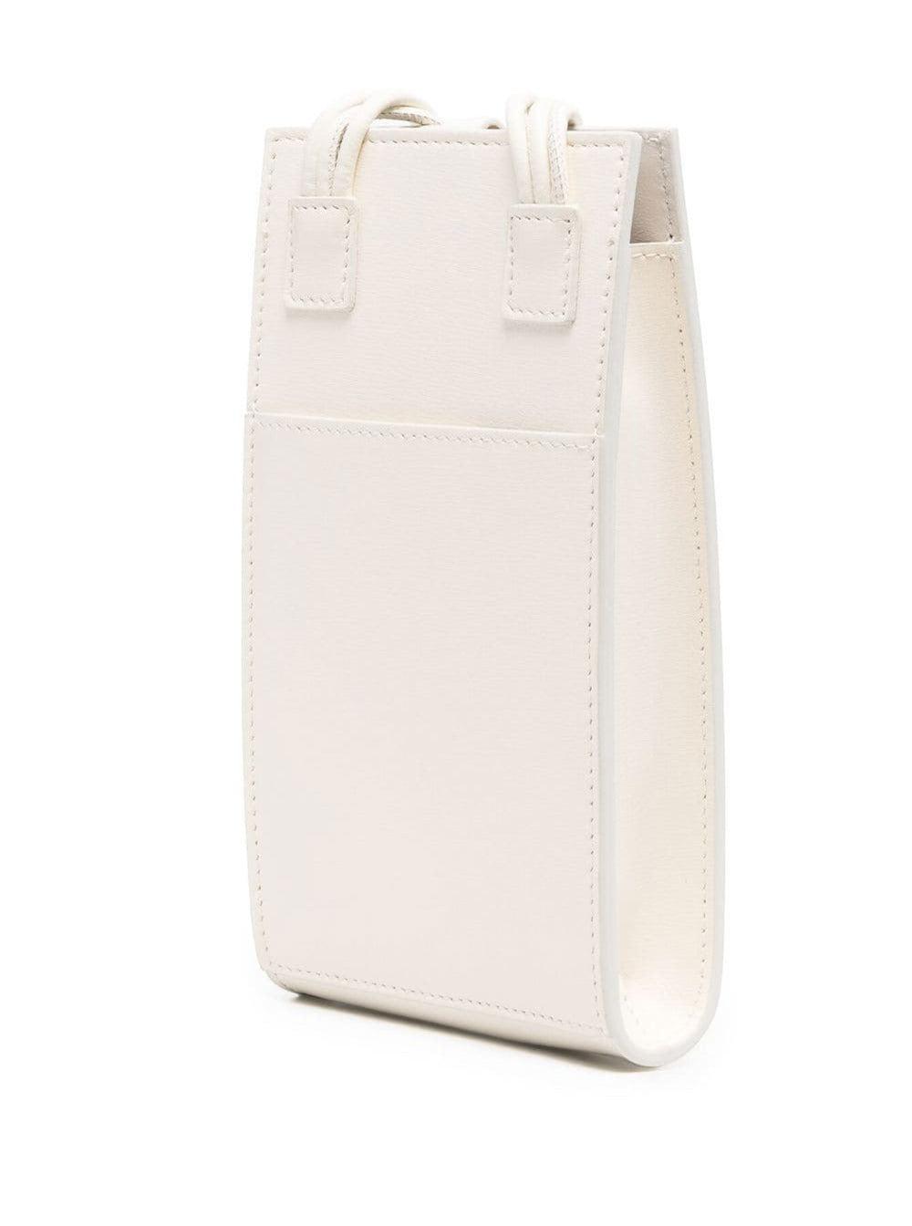 Tangle Phone Case White Calf Crossbody Bags
