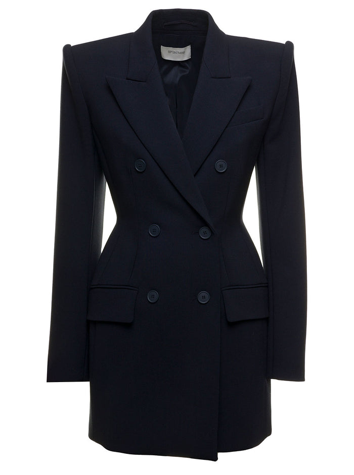 Giacca Gitano Sfiancata Lana Sportmax Donna Blu Blazers