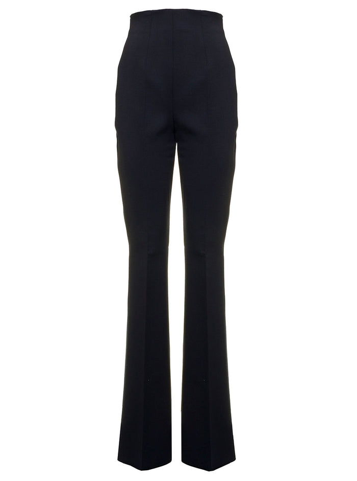 Pantalone Elleni Lana Blu Sportmax Donna Trousers
