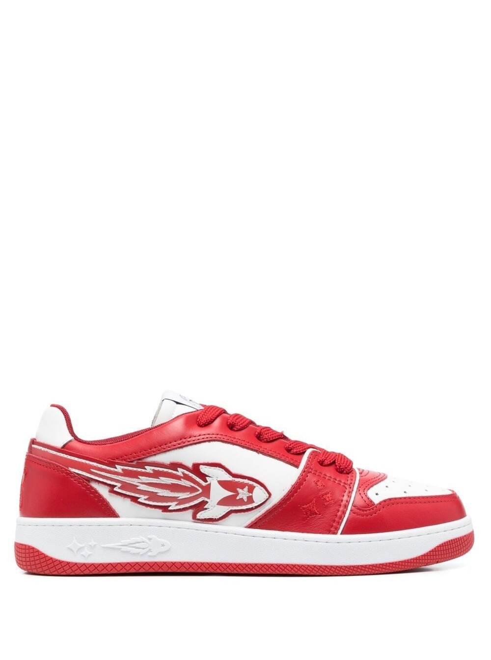 Enterprise Japan Rocket M - Low Sneaker Calf Red Bos Taurus