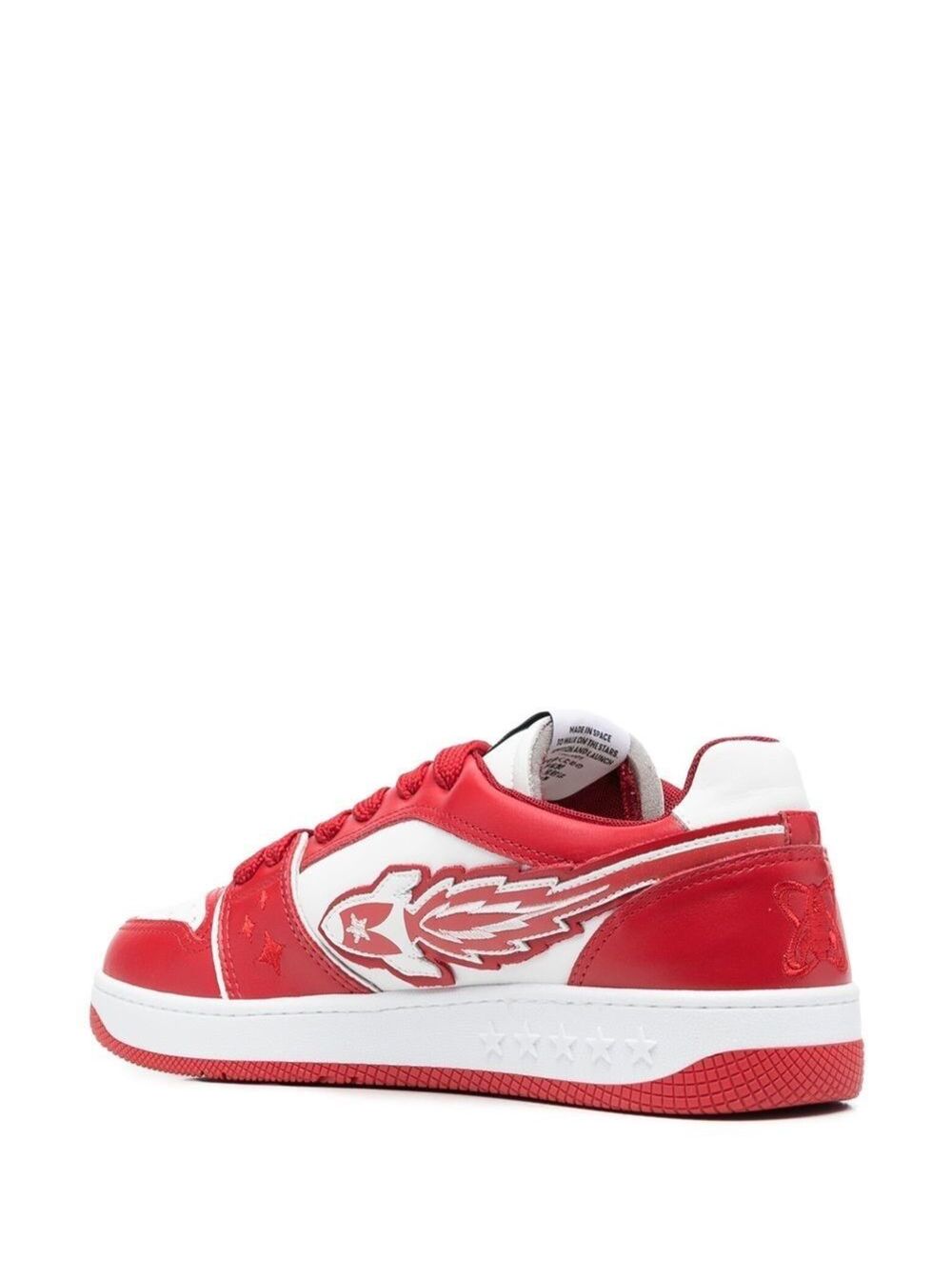 Enterprise Japan Rocket M - Low Sneaker Calf Red Bos Taurus