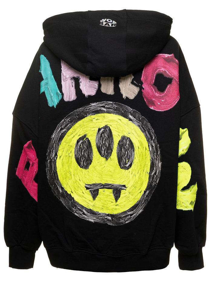 Hoodie Woman Black Cotton Sweatshirts