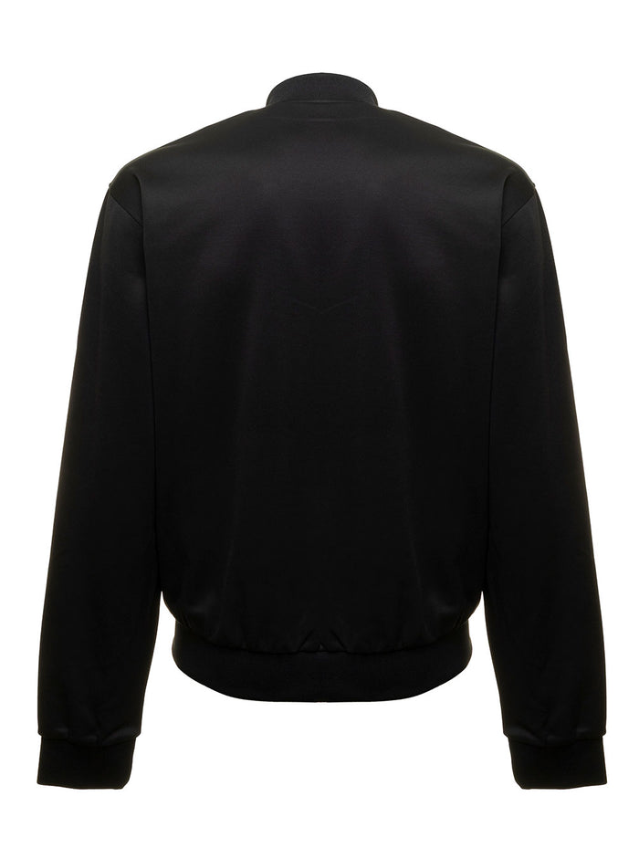 For All Slim Tracktop Black Polyamide Cotton Elastane Sweatshirts