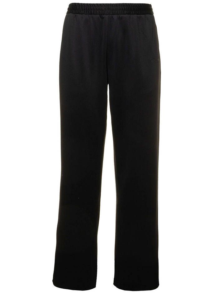 For All Slim Trackpant Black Polyamide Cotton Elastane Trousers