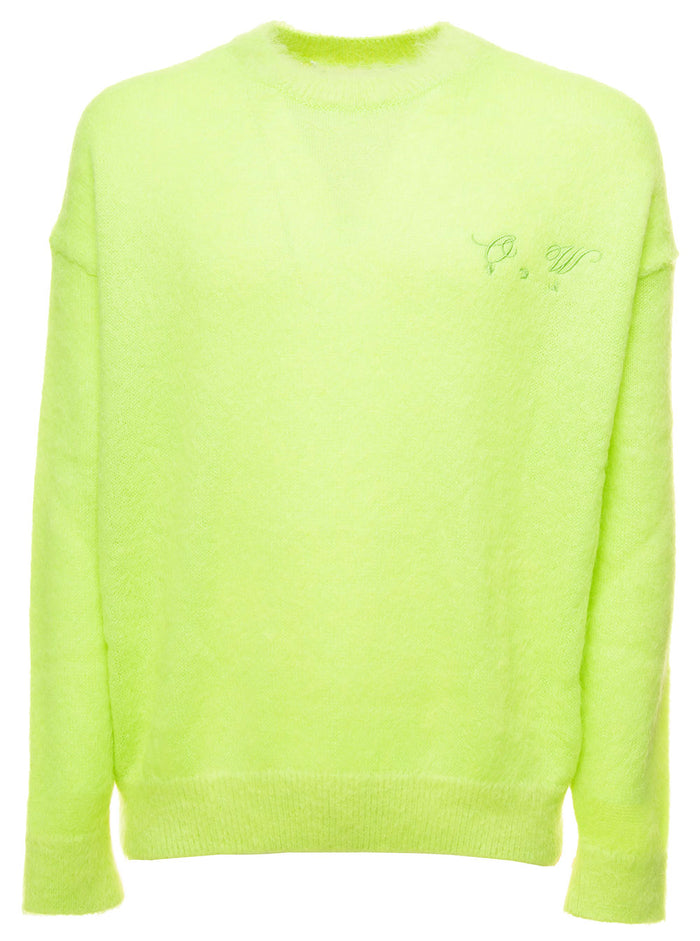 Arrow Mohair Skate Knit Crewn Green Jersey