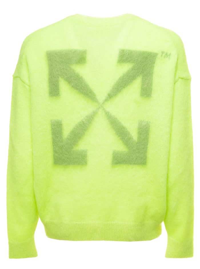 Arrow Mohair Skate Knit Crewn Green Jersey
