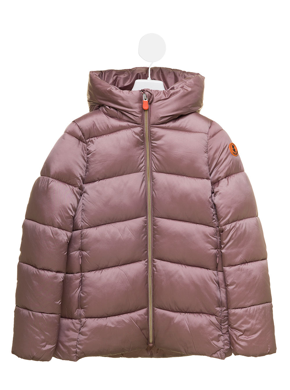 Save The Duck Kids Girls Pink Gracie Puffer Jacket With Hood Nylon Down