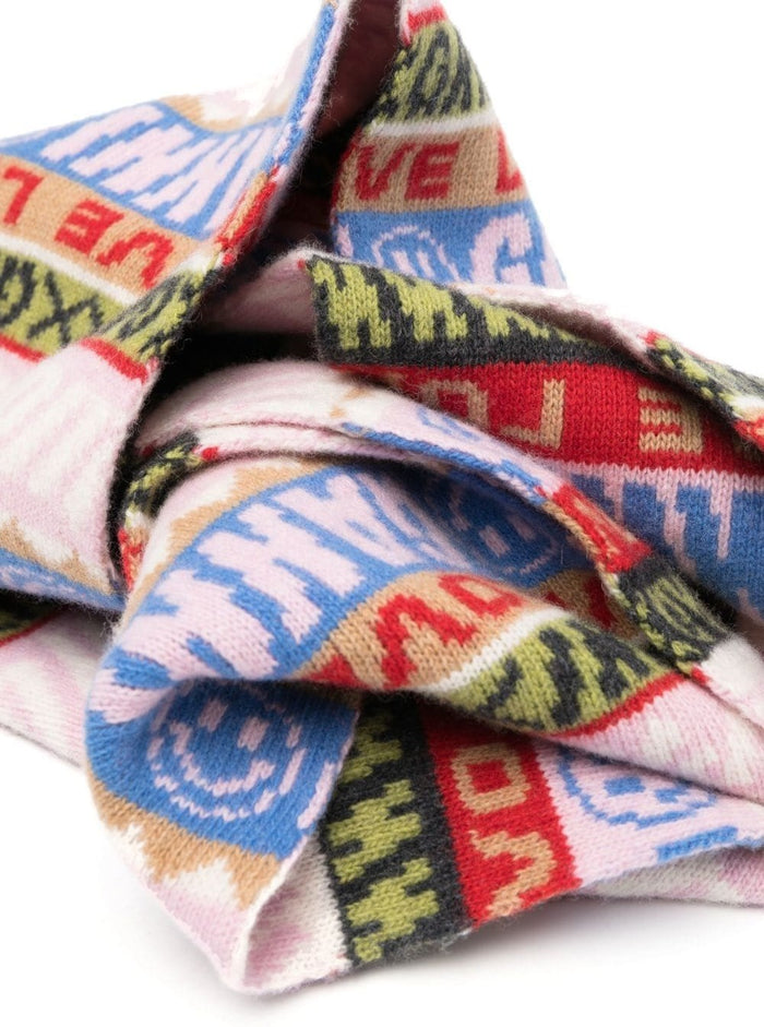 Graphic Wool Scard Scarfs And Foulards