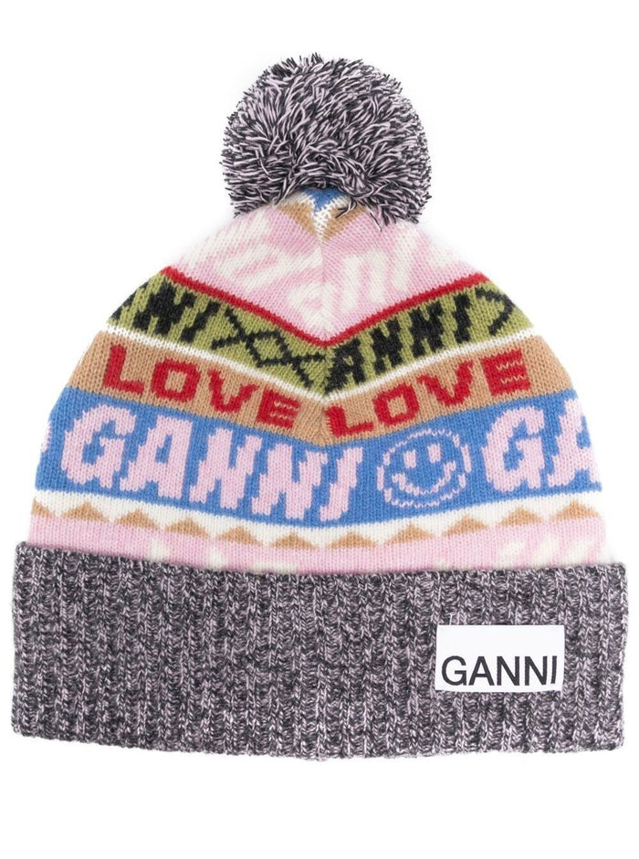 Graphic Wool Beanie Polyamide Hats And Gloves