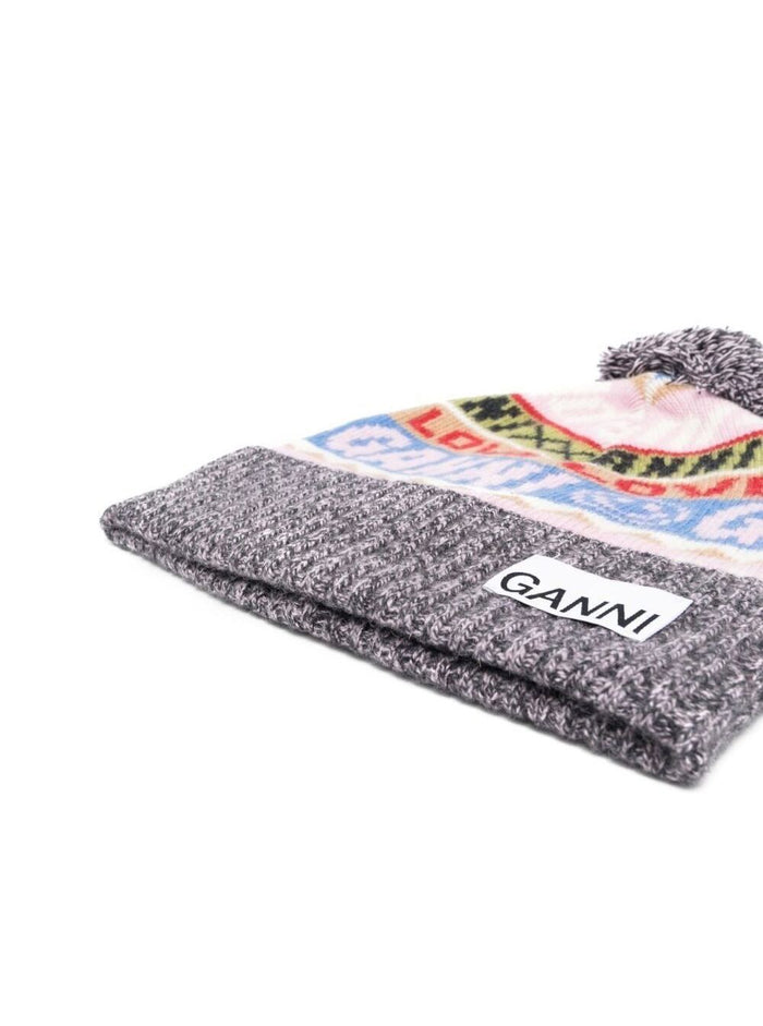 Graphic Wool Beanie Polyamide Hats And Gloves