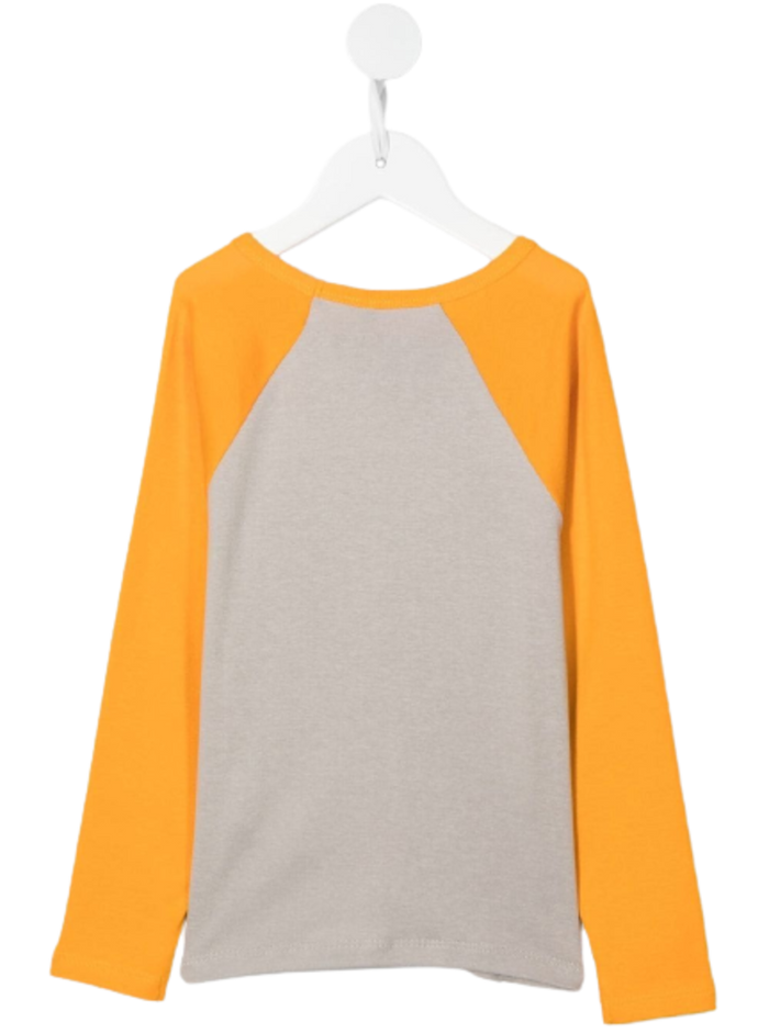 Printed Im Great White And Orange Organic Cotton T-Shirt Boy Mini Rodini Jersey