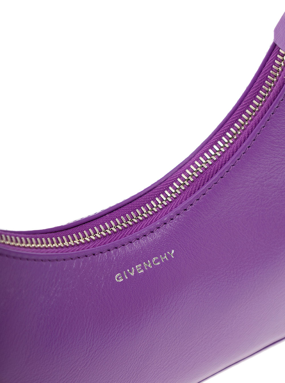 Moon Cut Mini Hobo Violet Calf Crossbody Bags