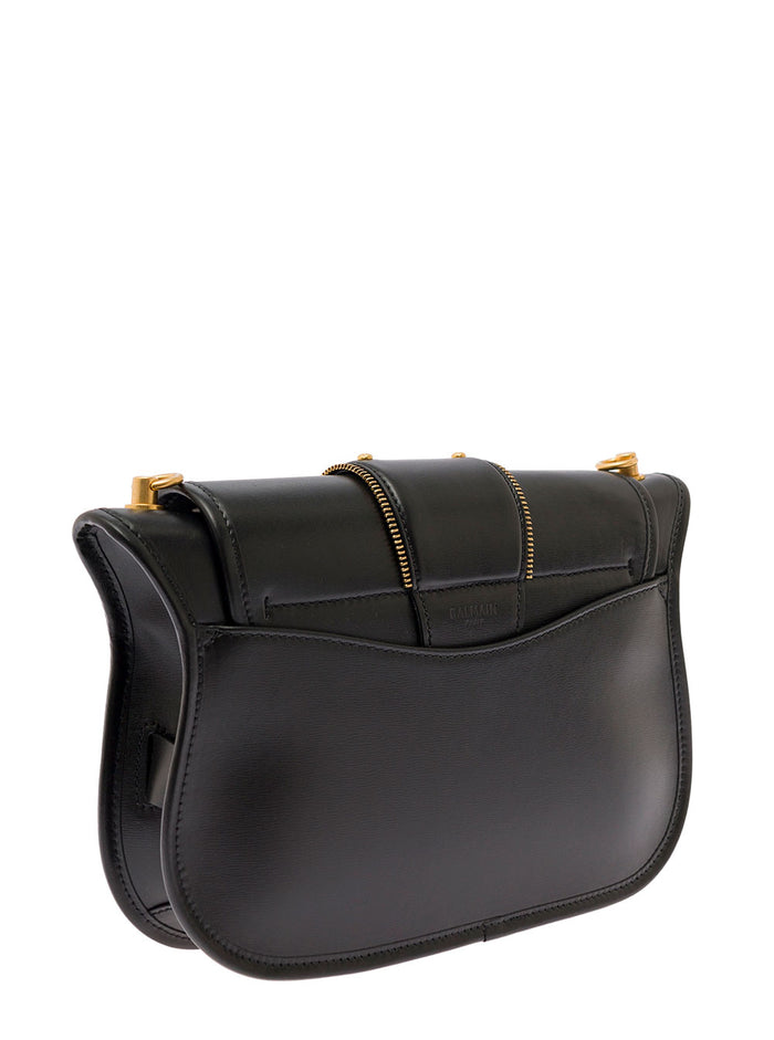 Blaze Shoulder Bag M Box Leather Black Calf Crossbody