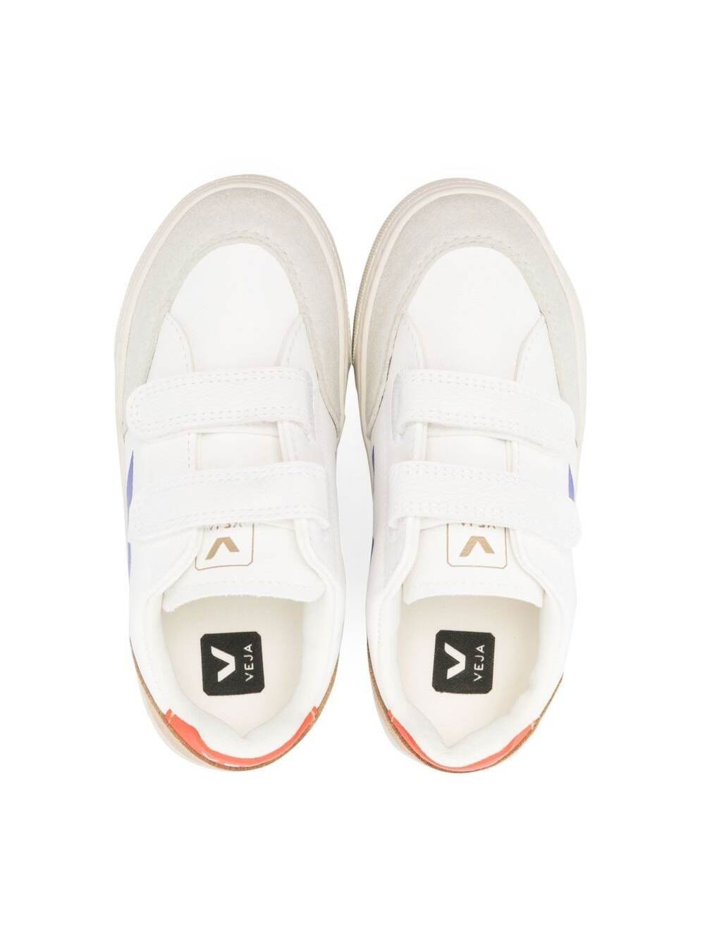 Small V-12 Chromefree Leather White Sneaker