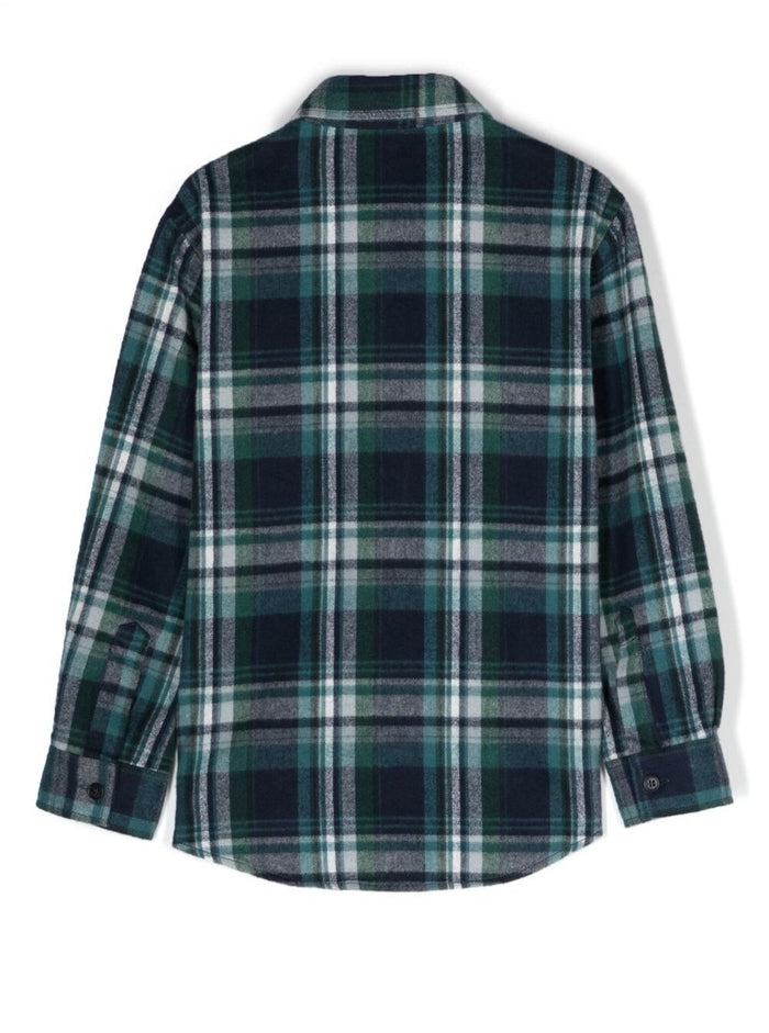 Camicia Manica Lunga Blu Cotton Shirts And Blouses