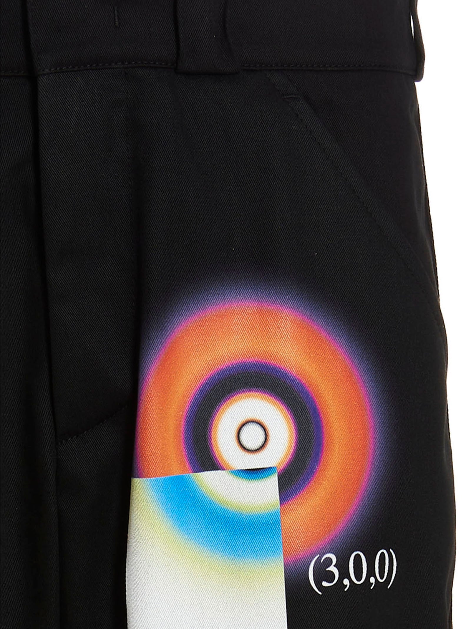 Hydrogen Wave pants Black Cotton
