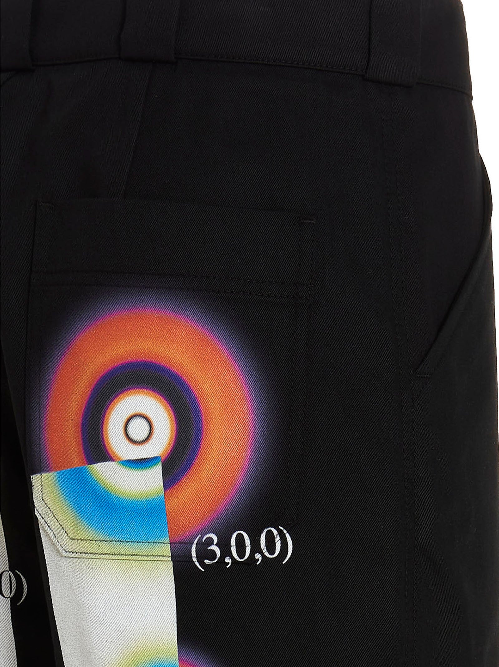 Hydrogen Wave pants Black Cotton