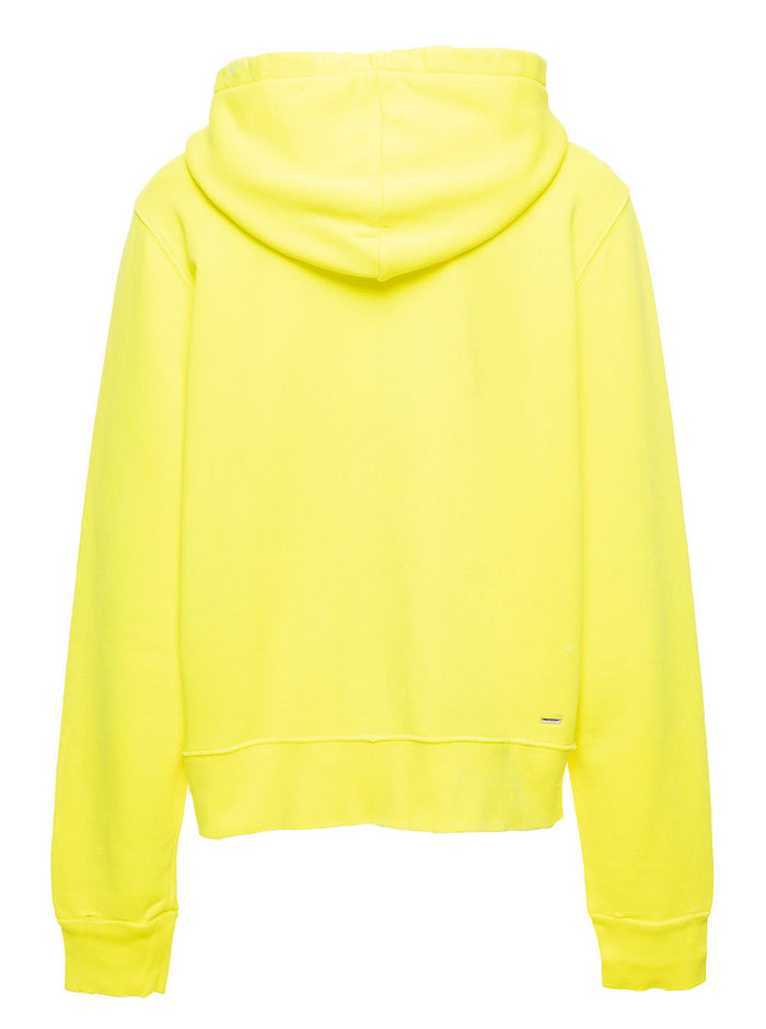 Yellow Logo Hoodie Cotton Man Amiri Sweatshirts