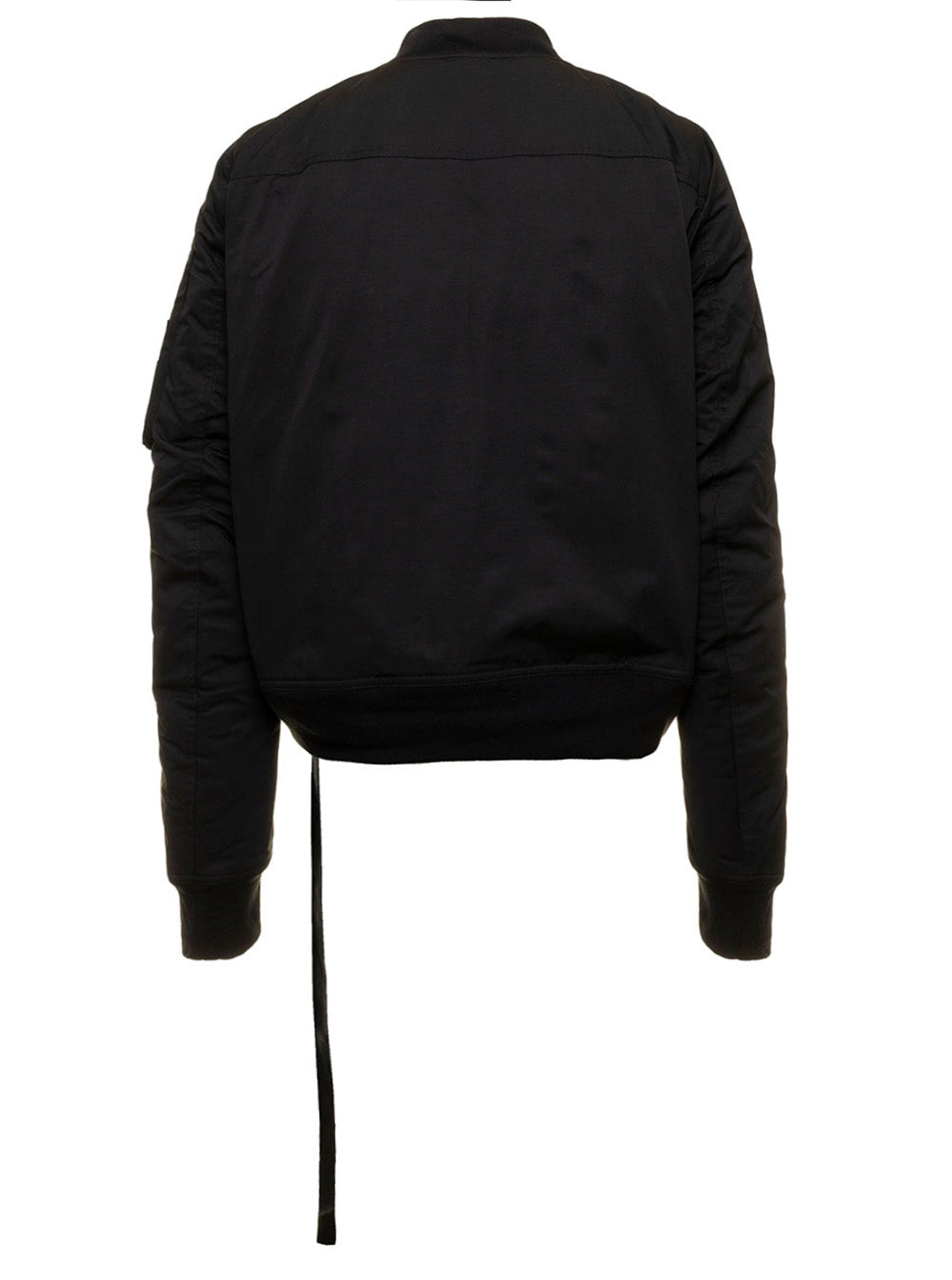 Bomber Imbottito - Flight-Bomber Black Nylon Cotton Outerwear
