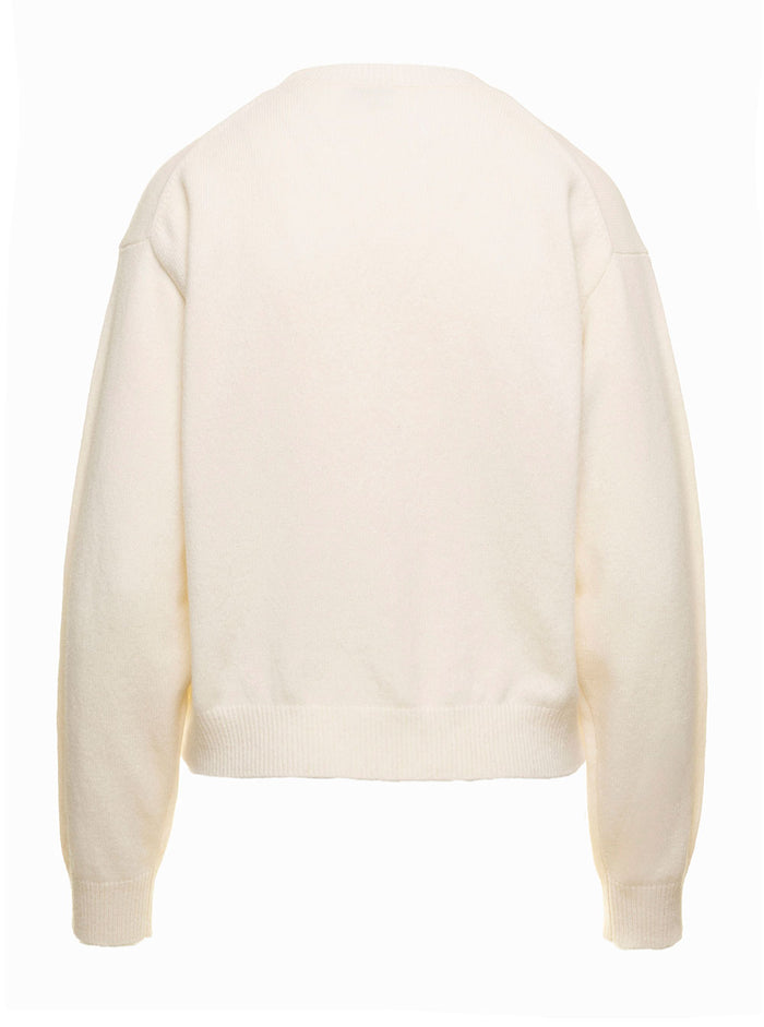Kenzo Paris Comfort Jumper White Wool Jersey