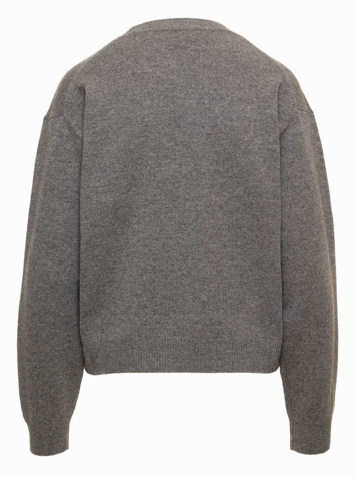 Kenzo Paris Comfort Jumper Grey Wool Jersey