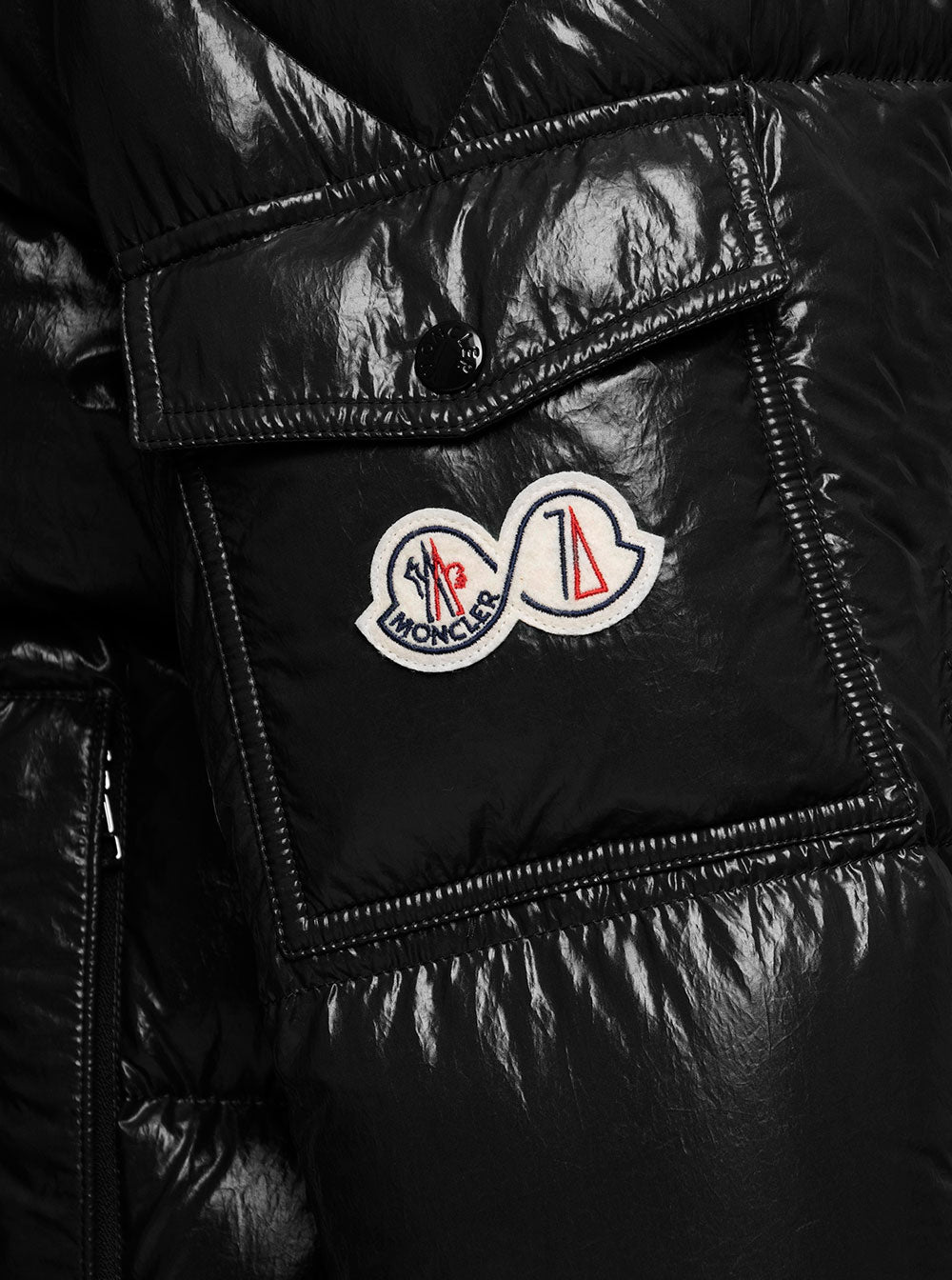 Black Moncler Maya 70 Short Down Jacket Woman