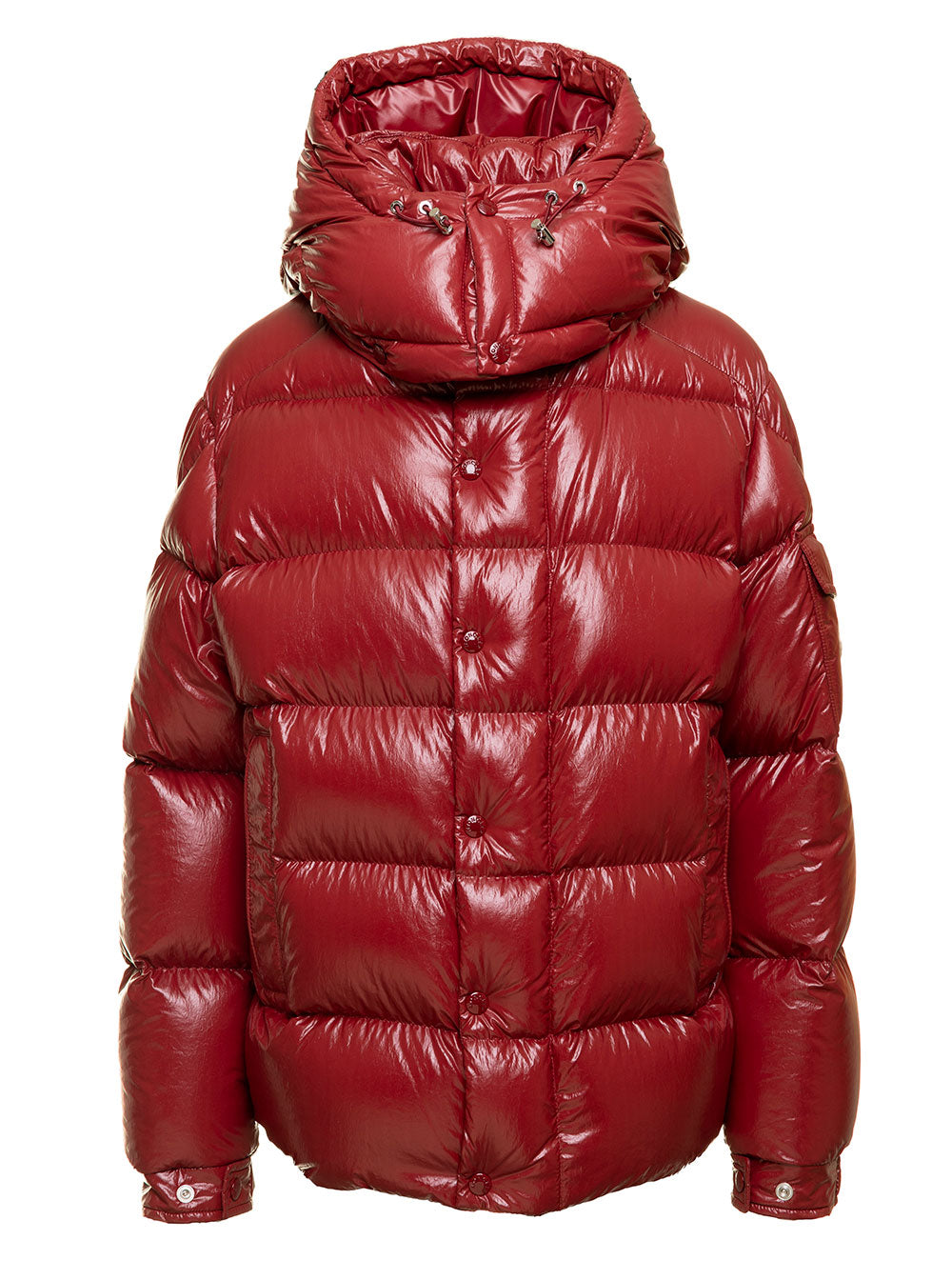Red Moncler Maya 70 Short Down Jacket Woman