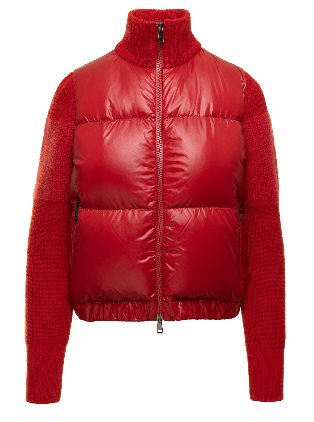 Mohair And Nylon Red Jersey