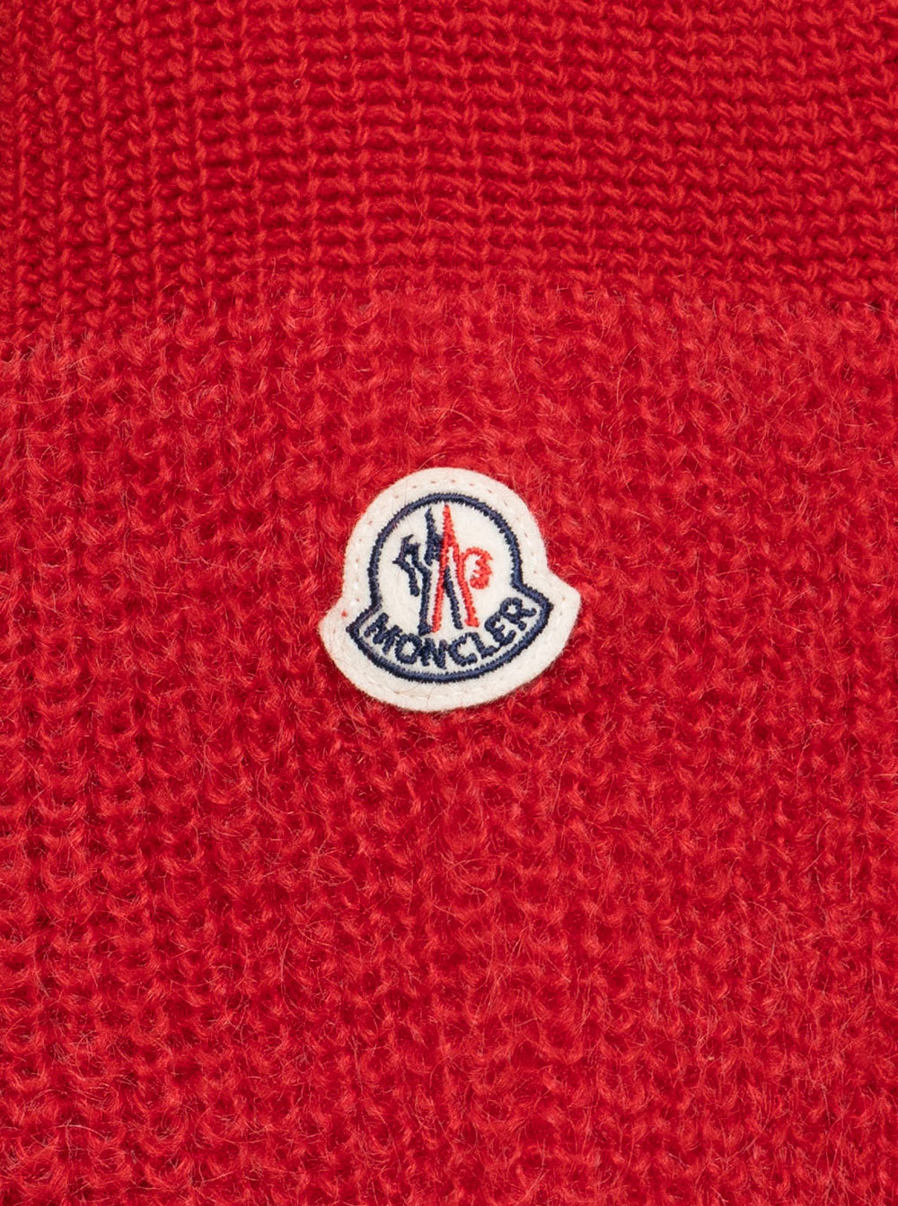 Mohair And Nylon Red Jersey