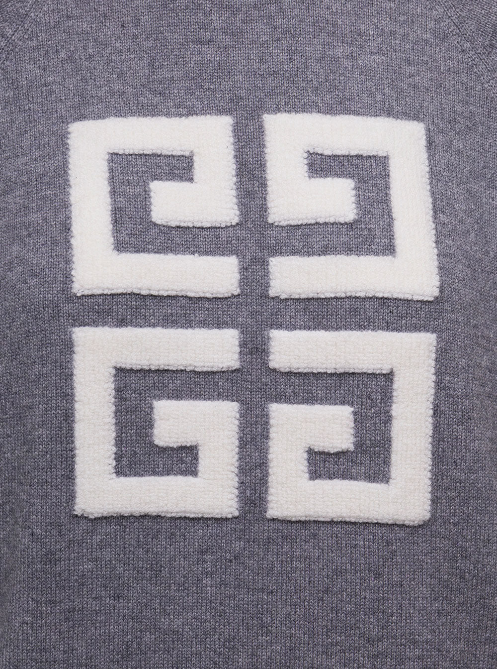 Grey Crewneck Sweater With 4 G Logo Cashmere Woman Givenchy Jersey