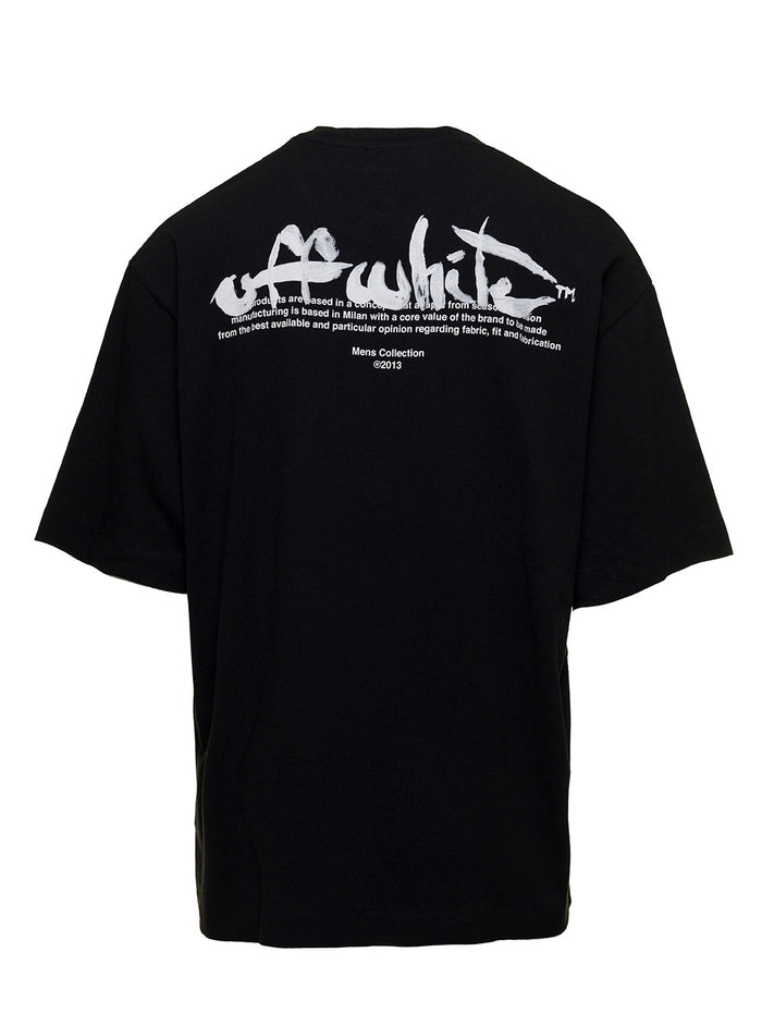 Paint Script Over Skate S-S T Black Cotton Tshirts And Polo Shirts