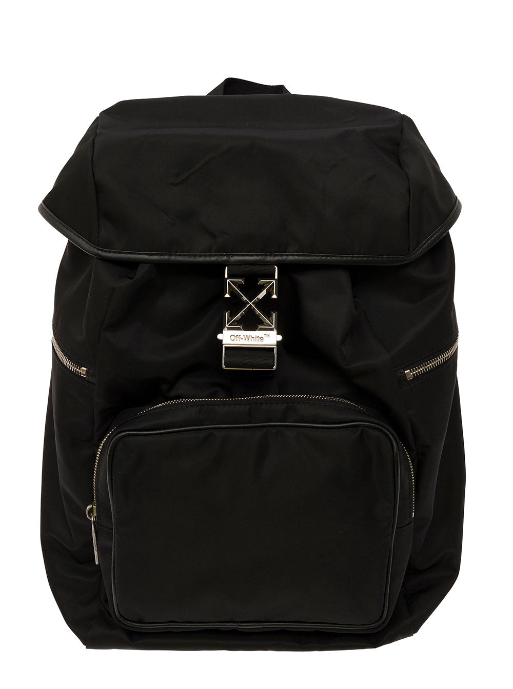 Arrow Tuc 37 Black Backpack With Motif Polyamide Man Off-White Backpacks And Belt Bags
