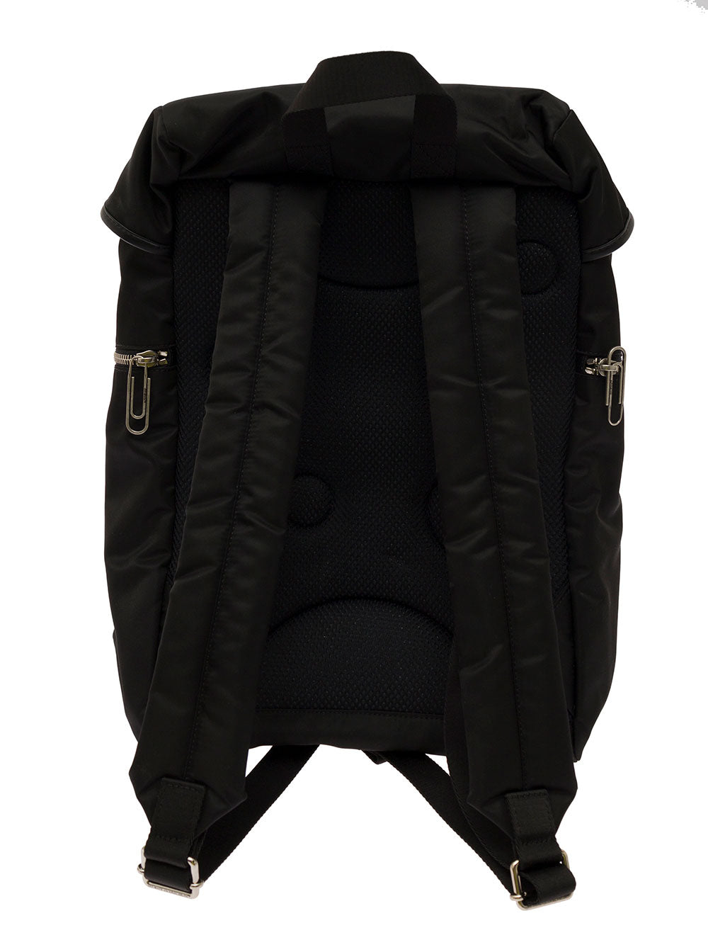 Arrow Tuc 37 Black Backpack With Motif Polyamide Man Off-White Backpacks And Belt Bags