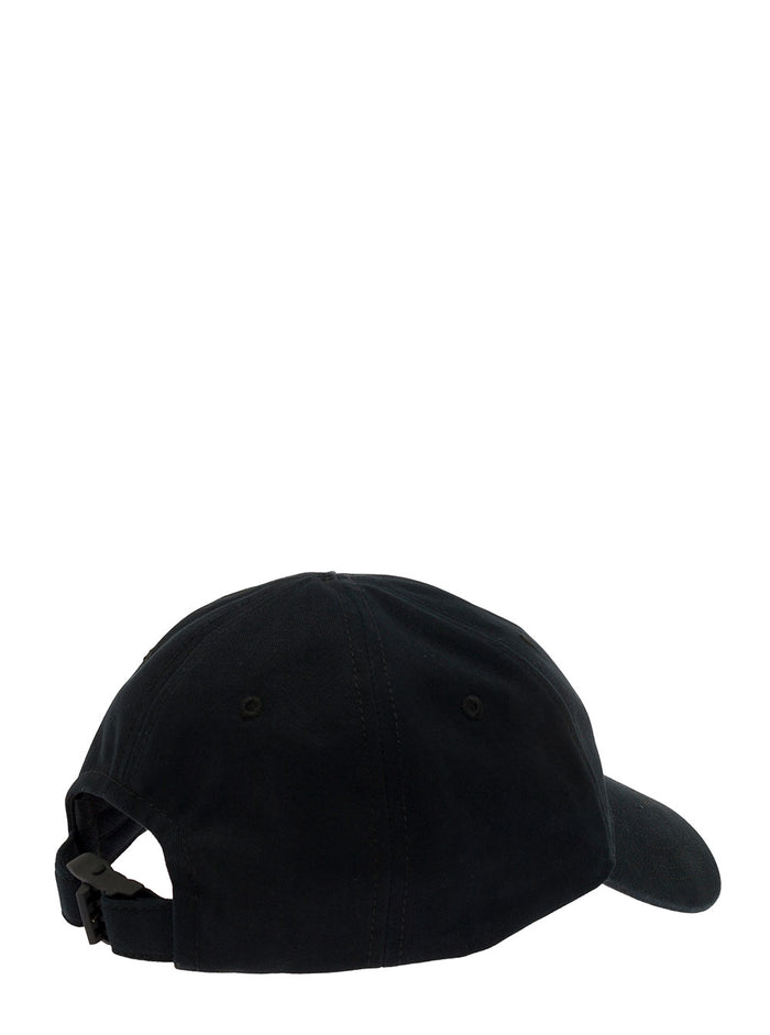 Thunder Black Baseball Cap With Printed Logo Cotton Man Off-White Hats And Gloves