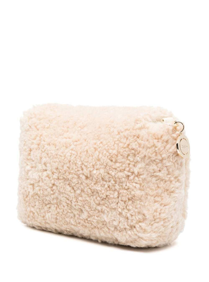 Felia Fake Fur Crossbody Bag White