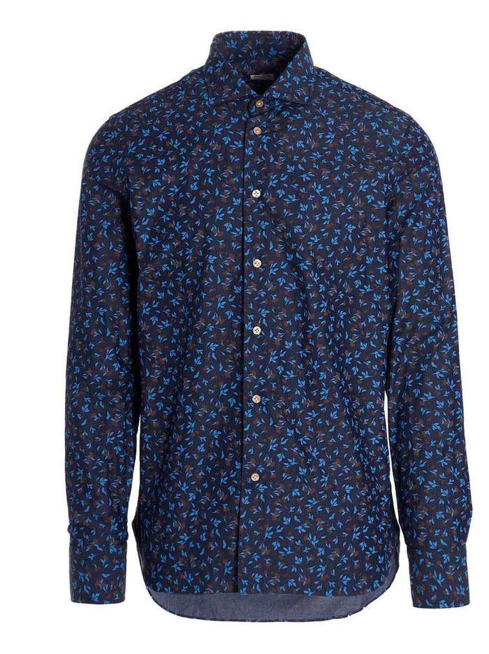 Liberty Shirt Blue Cotton Shirt, Blouse