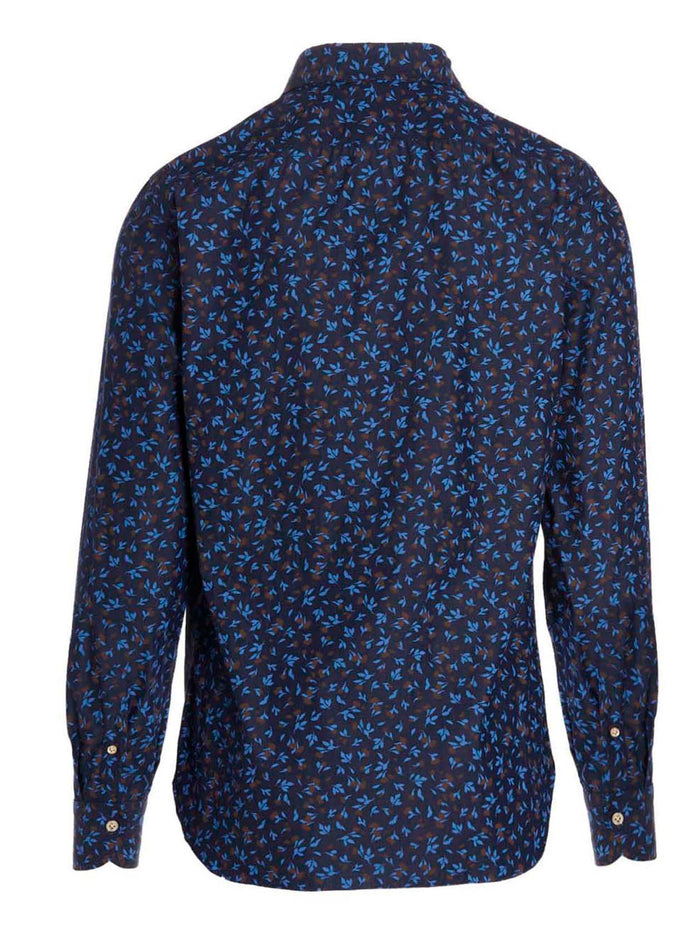 Liberty Shirt Blue Cotton Shirt, Blouse