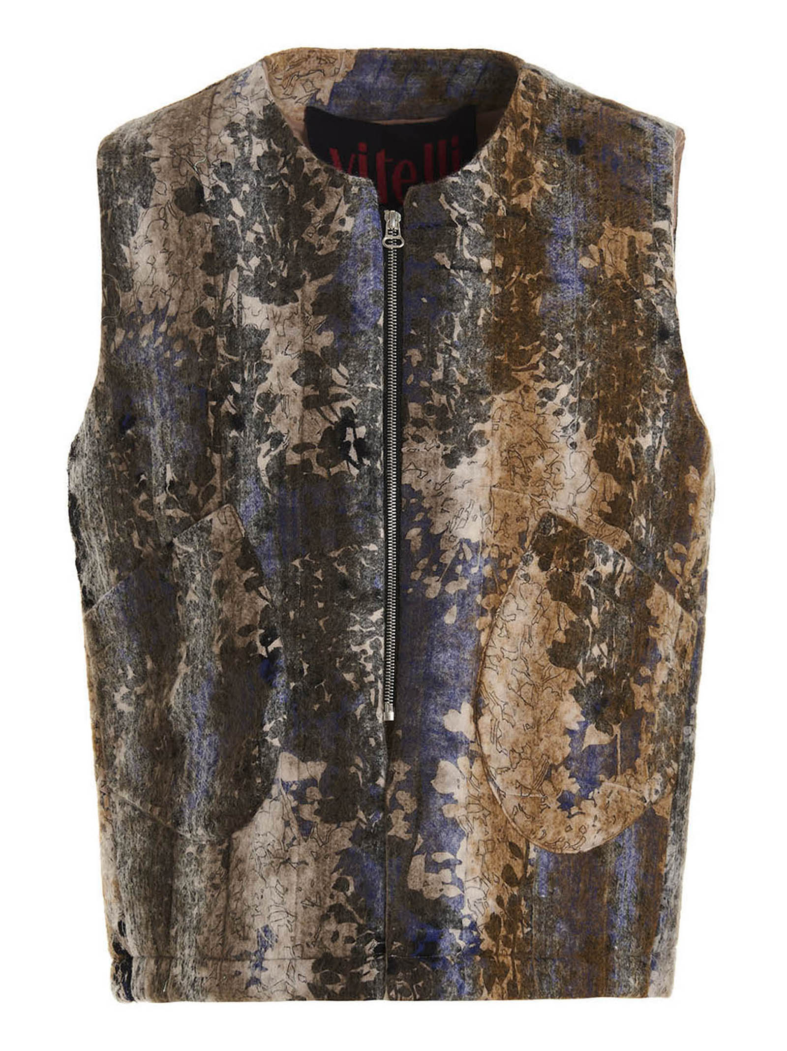 Quilted Dommboh Vest Wool Polyamide Polyethylene Gilet