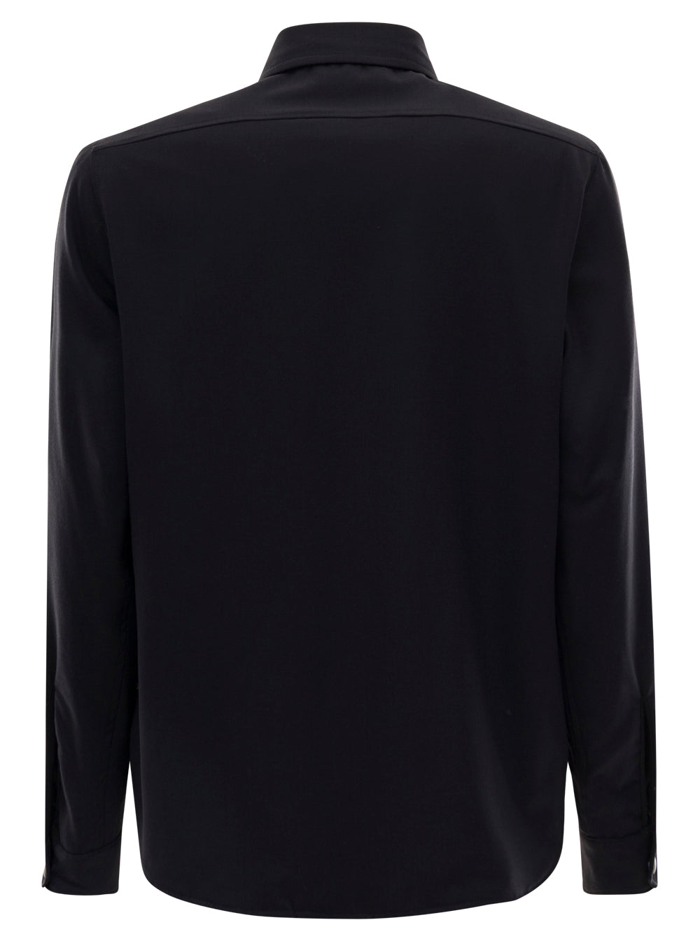 Blue Padded Shirt With Pockets Flannel Man Aspesi Blu Wool Polyester Elastane Outerwear