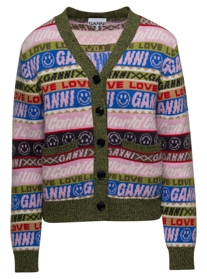 Graphic Cardigan Jersey