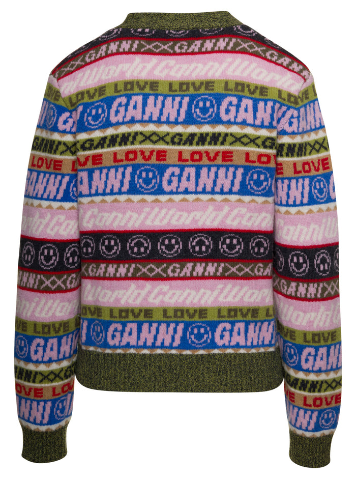 Graphic Cardigan Jersey