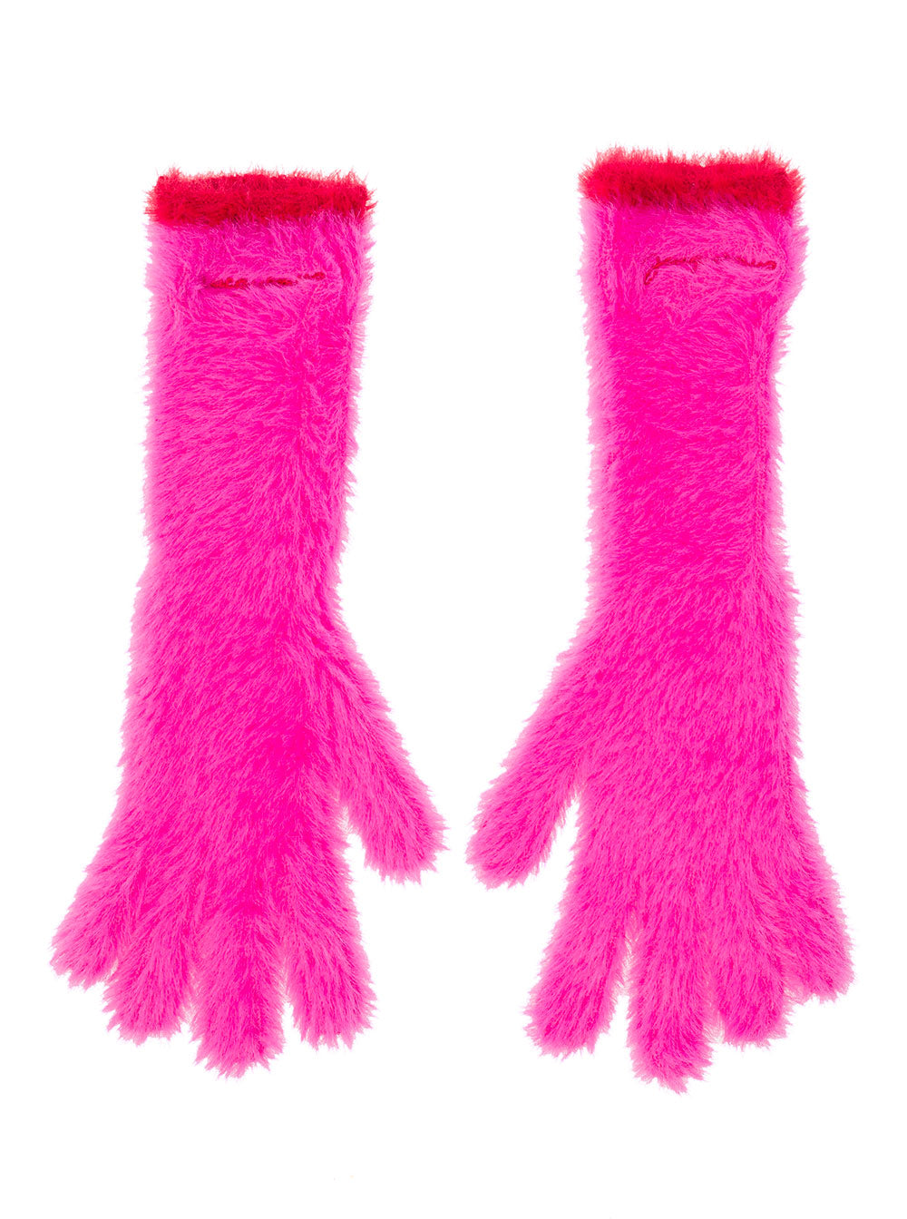 Le Gants Neve Pink Polyamide Hats And Gloves