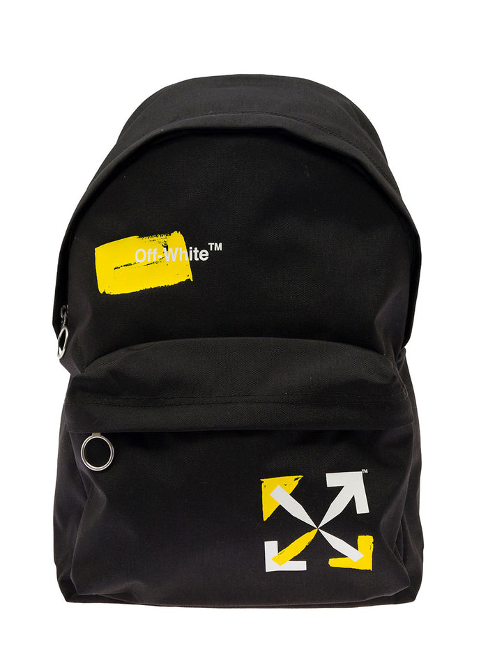 Off White Shape Backpack Black Nylon Backpacks And Belt Bags