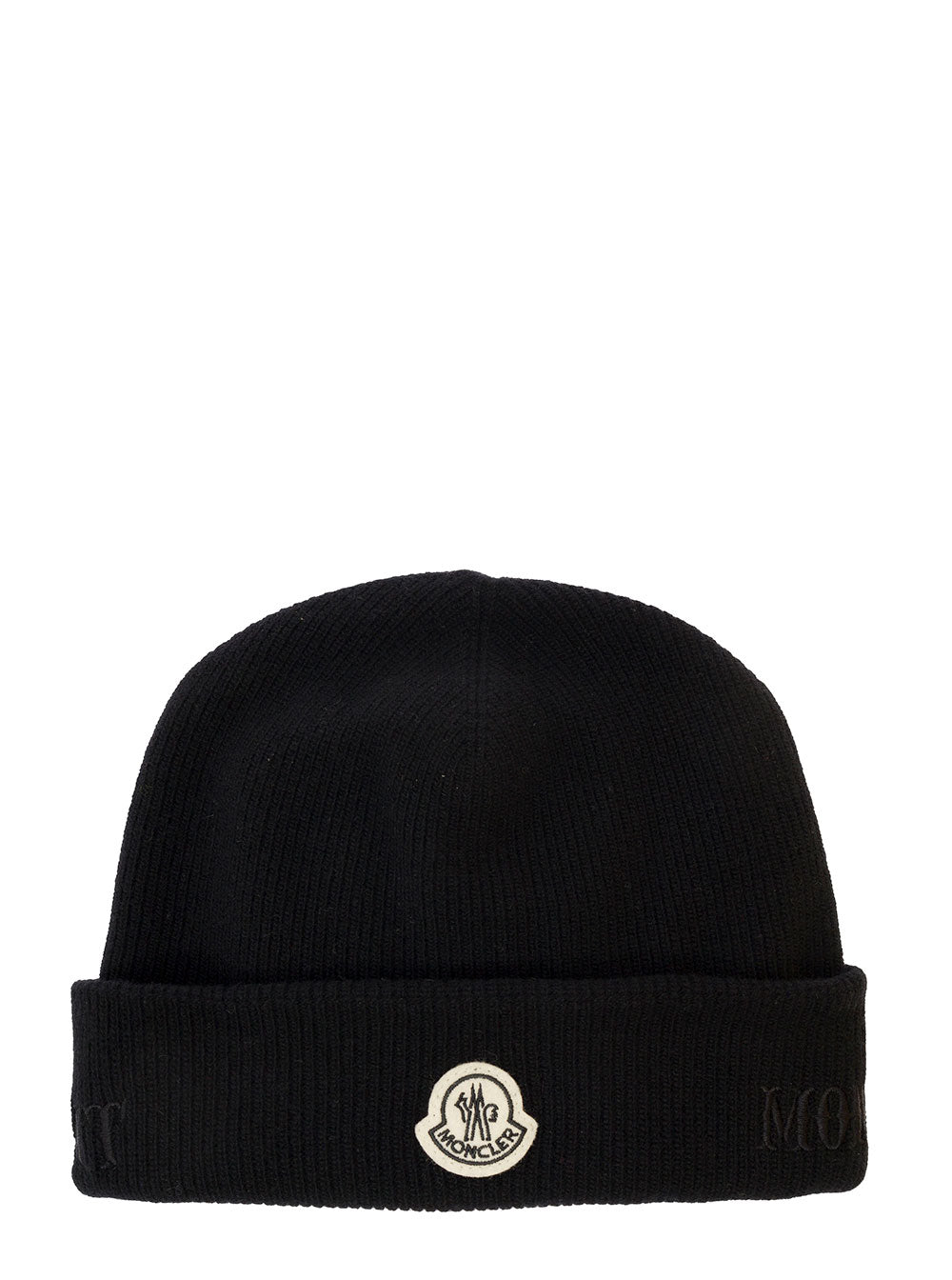 Wool Beanie Moncler Genius Frgmt Hiroshi Fujiwara Black Hats And Gloves
