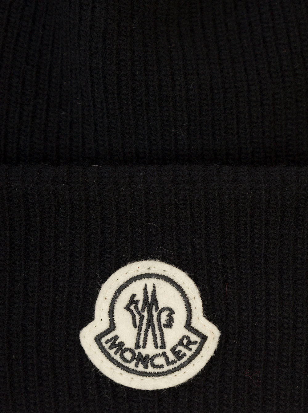 Wool Beanie Moncler Genius Frgmt Hiroshi Fujiwara Black Hats And Gloves