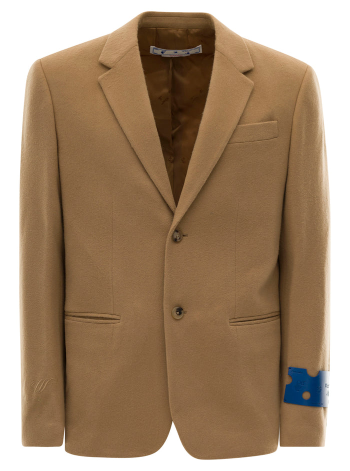 Tags Cashm Relax Jacket Beige Virgin Wool