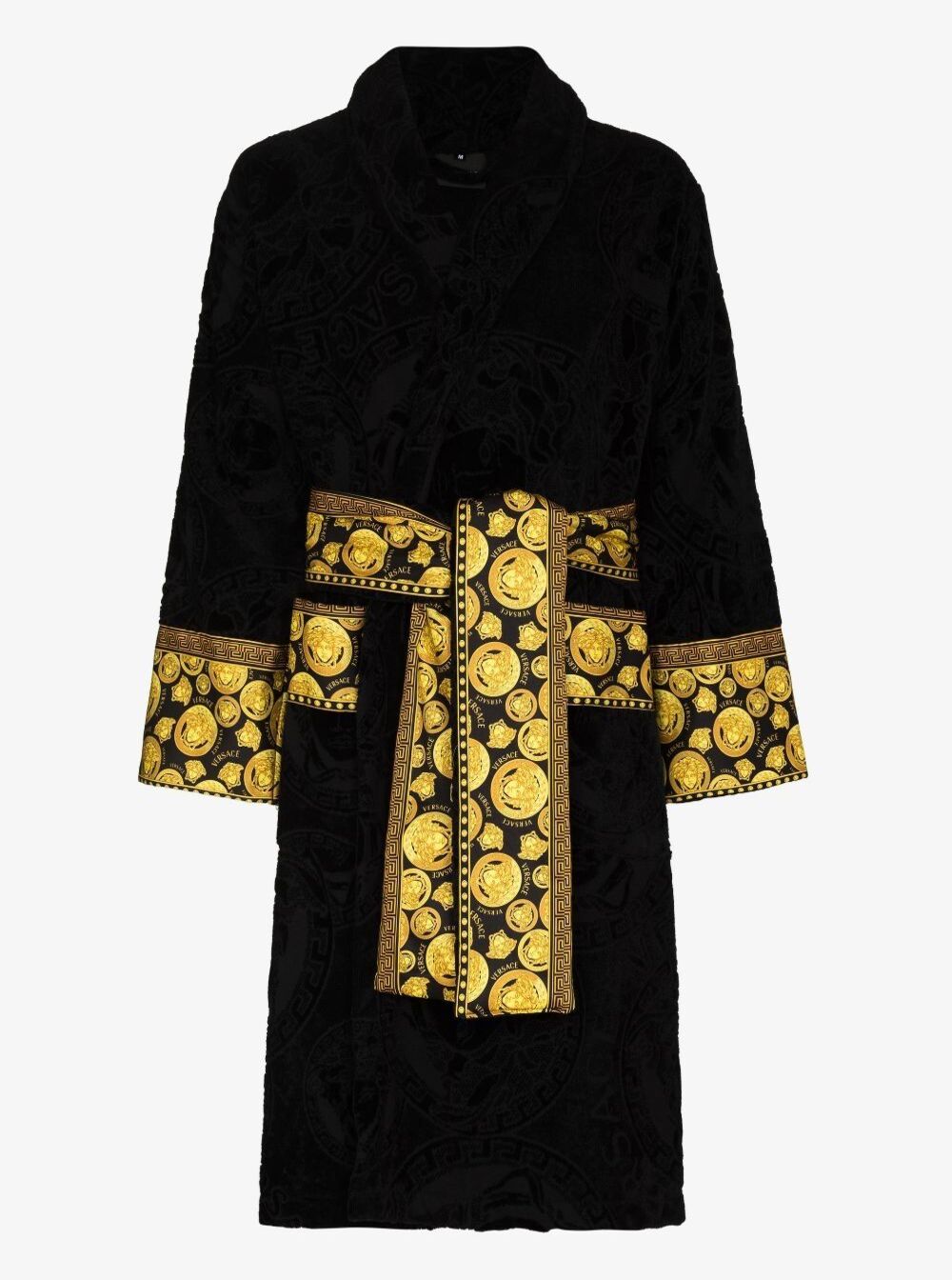 Bath Robe Black Cotton Bathrobes
