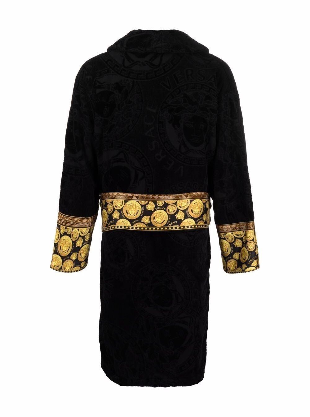 Bath Robe Black Cotton Bathrobes